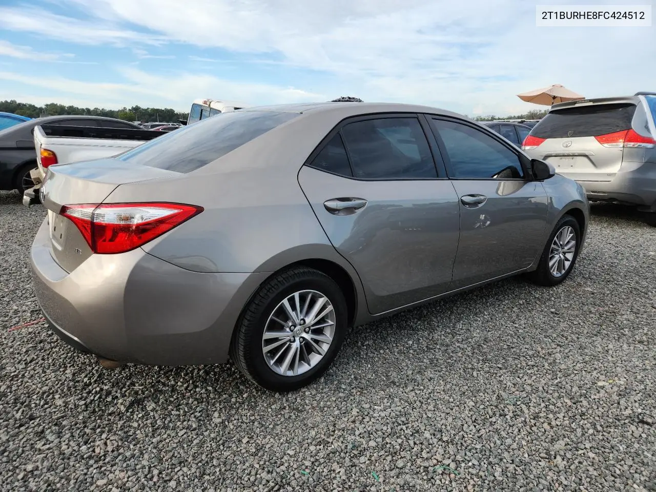 2015 TOYOTA COROLLA VIN 2T1BURHE8FC424512 — фото 3