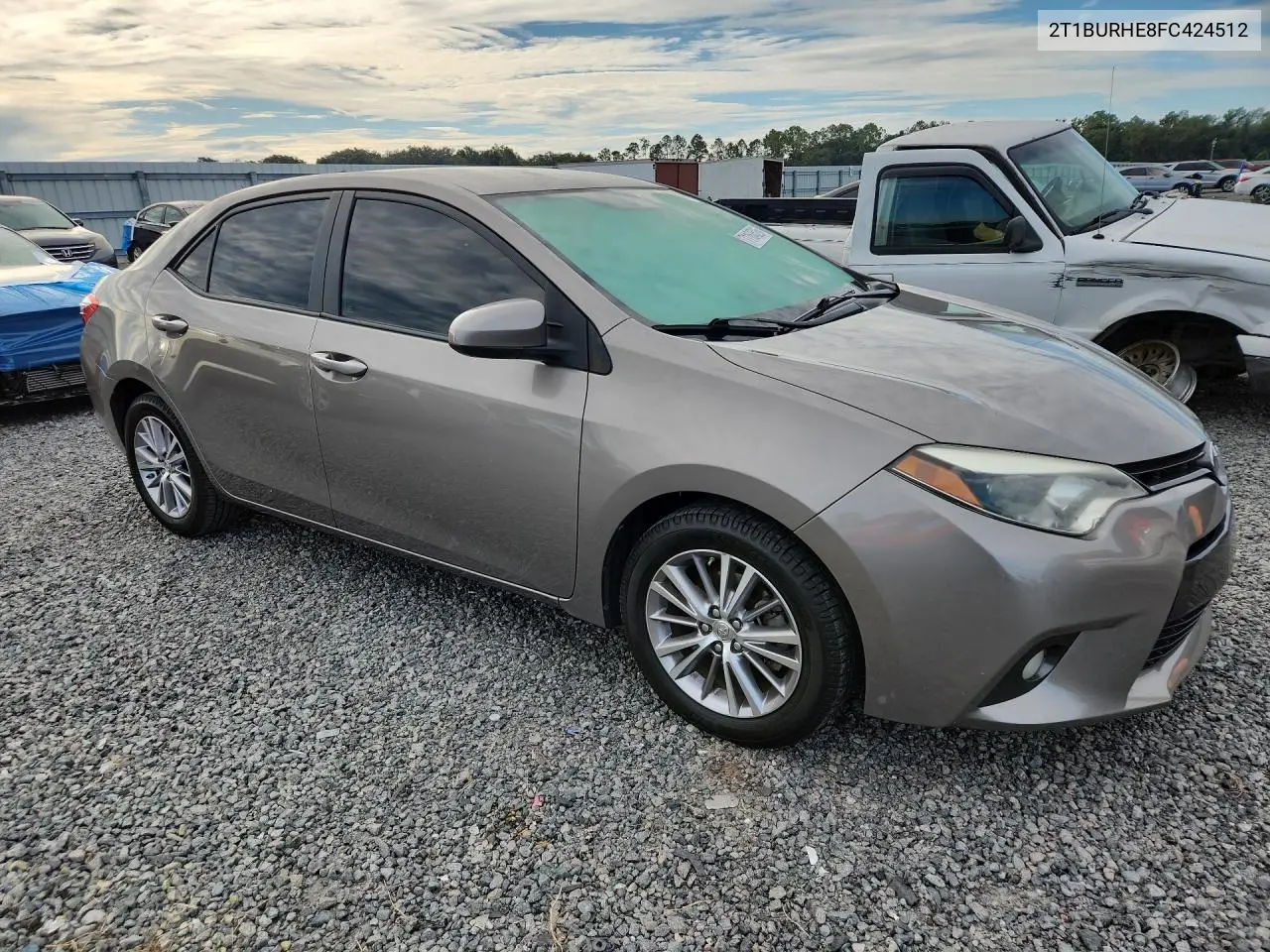 2015 TOYOTA COROLLA VIN 2T1BURHE8FC424512 — фото 4