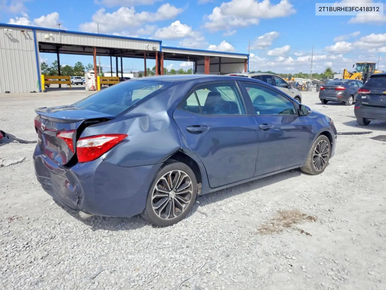 2015 TOYOTA COROLLA VIN 2T1BURHE3FC418312 — фото 3