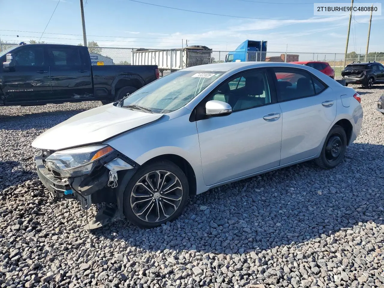 TOYOTA COROLLA 2015, VIN 2T1BURHE9FC480880