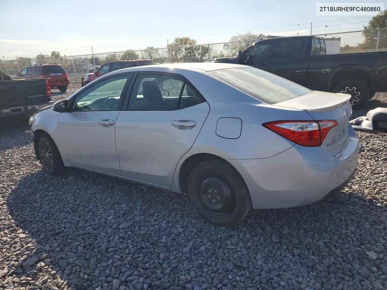2015 TOYOTA COROLLA VIN 2T1BURHE9FC480880 — фото 2