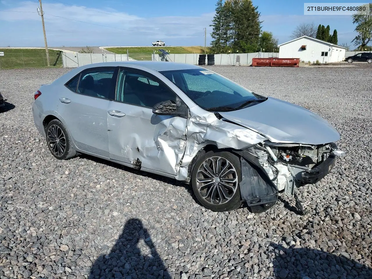 2015 TOYOTA COROLLA VIN 2T1BURHE9FC480880 — фото 4