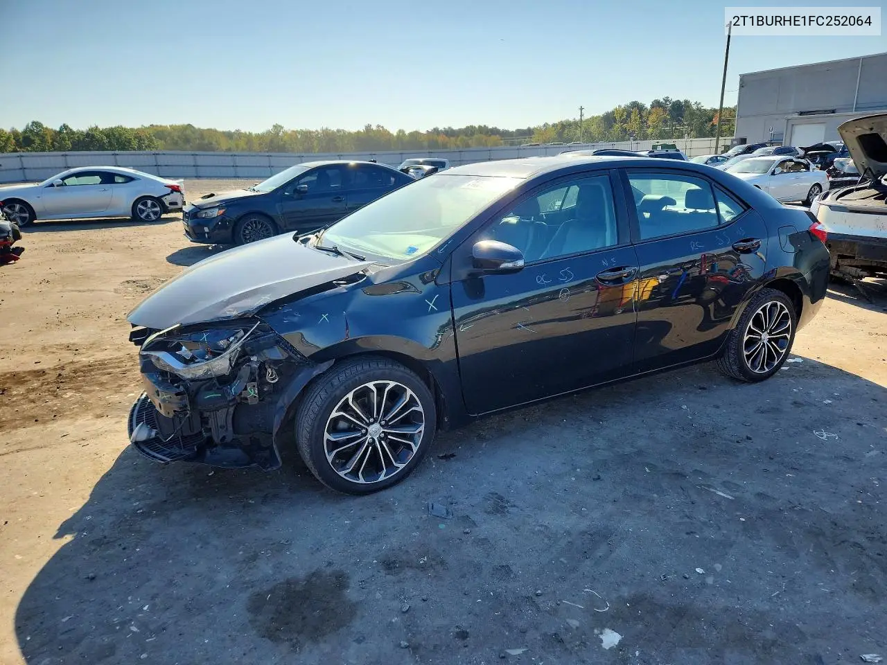 TOYOTA COROLLA 2015, VIN 2T1BURHE1FC252064
