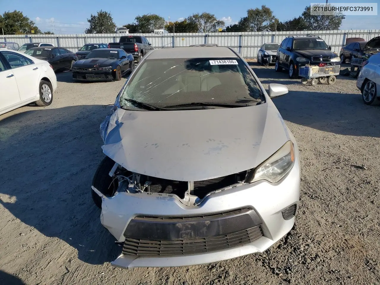 2015 TOYOTA COROLLA VIN 2T1BURHE9FC373991 — фото 5