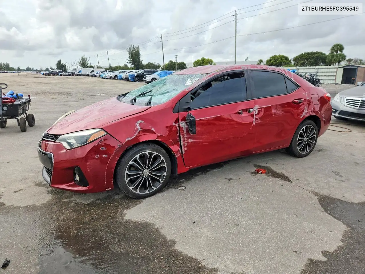 TOYOTA COROLLA 2015, VIN 2T1BURHE5FC395549