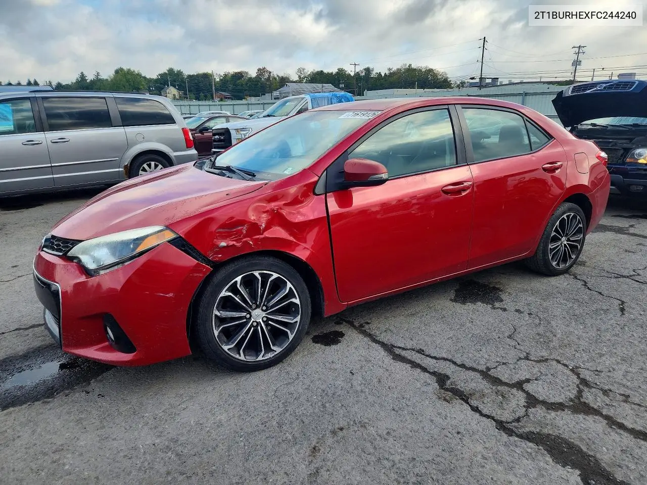 TOYOTA COROLLA 2015, VIN 2T1BURHEXFC244240