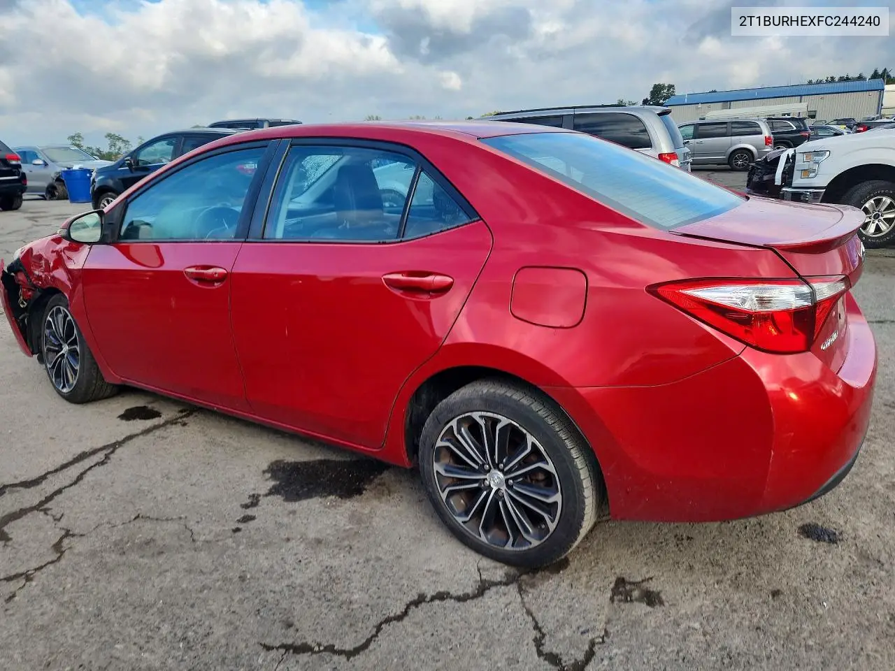 2015 TOYOTA COROLLA VIN 2T1BURHEXFC244240 — фото 2