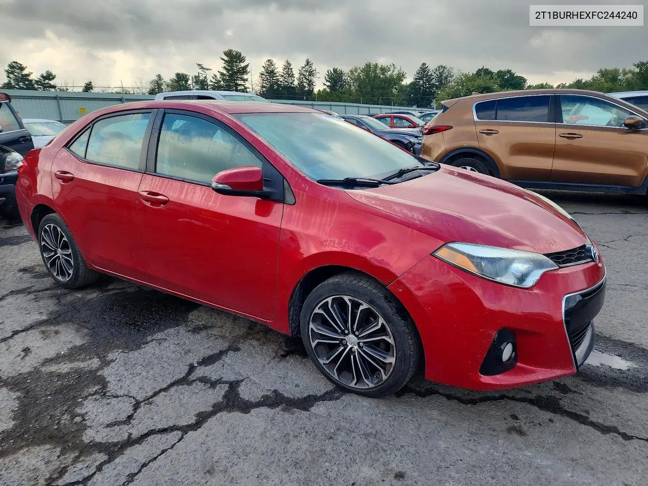 2015 TOYOTA COROLLA VIN 2T1BURHEXFC244240 — фото 4