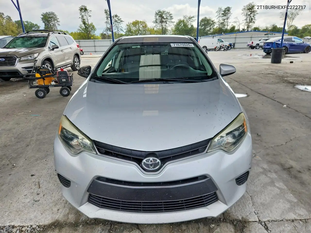 2015 TOYOTA COROLLA VIN 2T1BURHEXFC272717 — фото 5