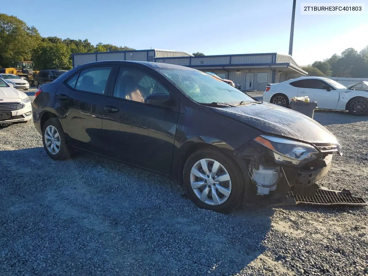 2015 TOYOTA COROLLA VIN 2T1BURHE3FC401803 — фото 4