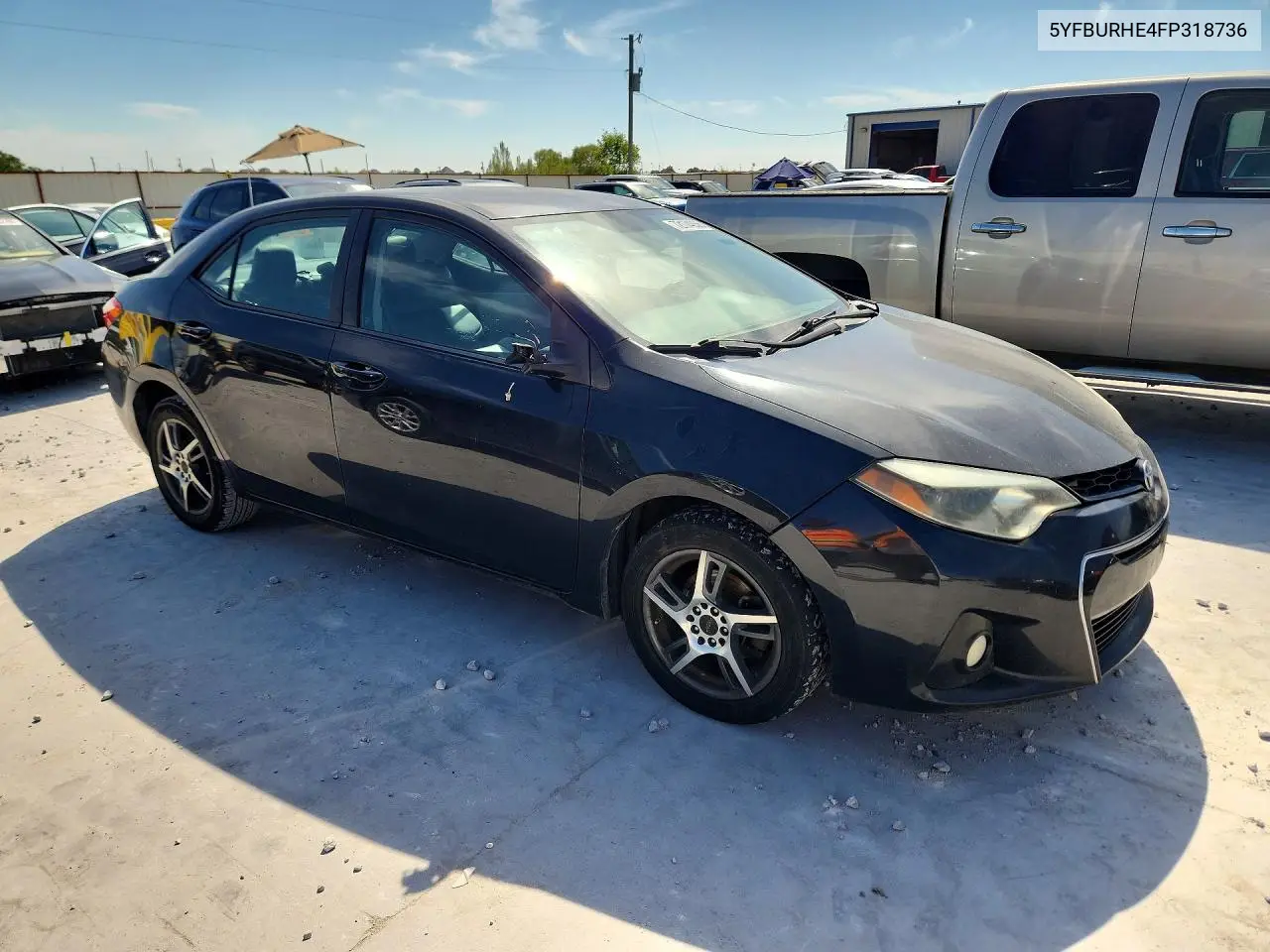 2015 TOYOTA COROLLA VIN 5YFBURHE4FP318736 — фото 4
