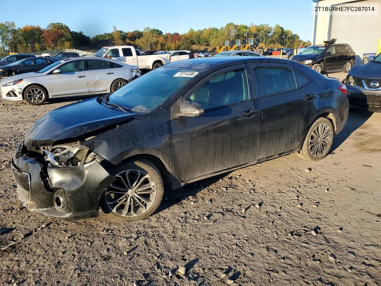 TOYOTA COROLLA 2015, VIN 2T1BURHE7FC287014