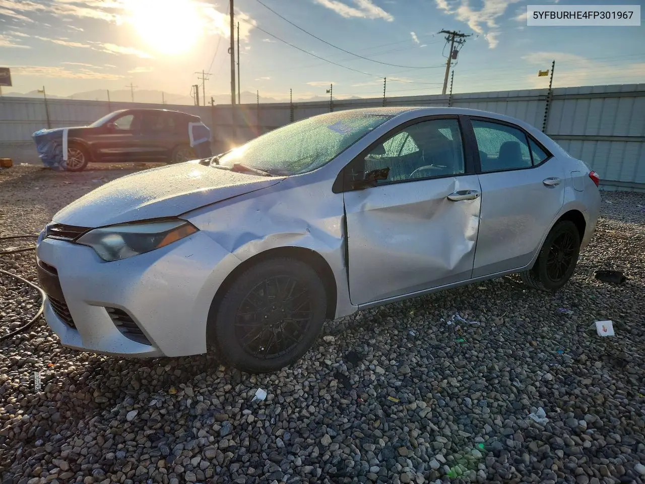 TOYOTA COROLLA 2015, VIN 5YFBURHE4FP301967