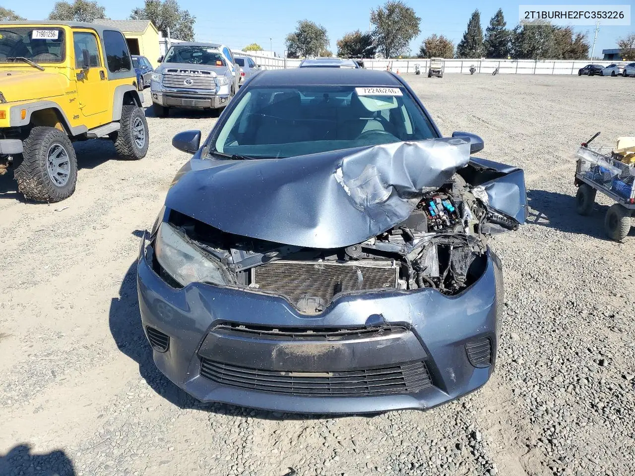 2015 TOYOTA COROLLA VIN 2T1BURHE2FC353226 — фото 5