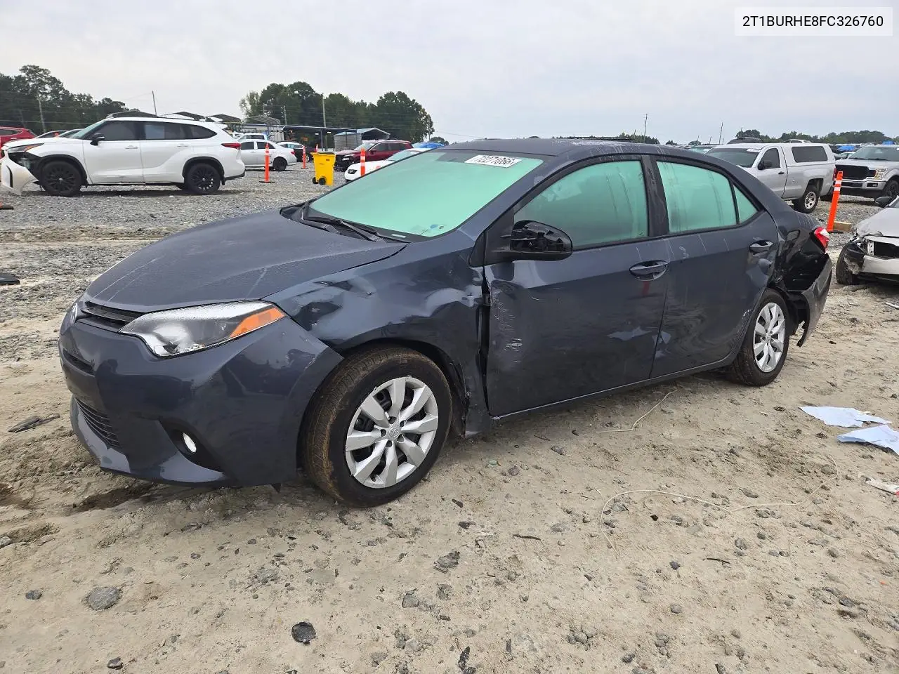 TOYOTA COROLLA 2015, VIN 2T1BURHE8FC326760