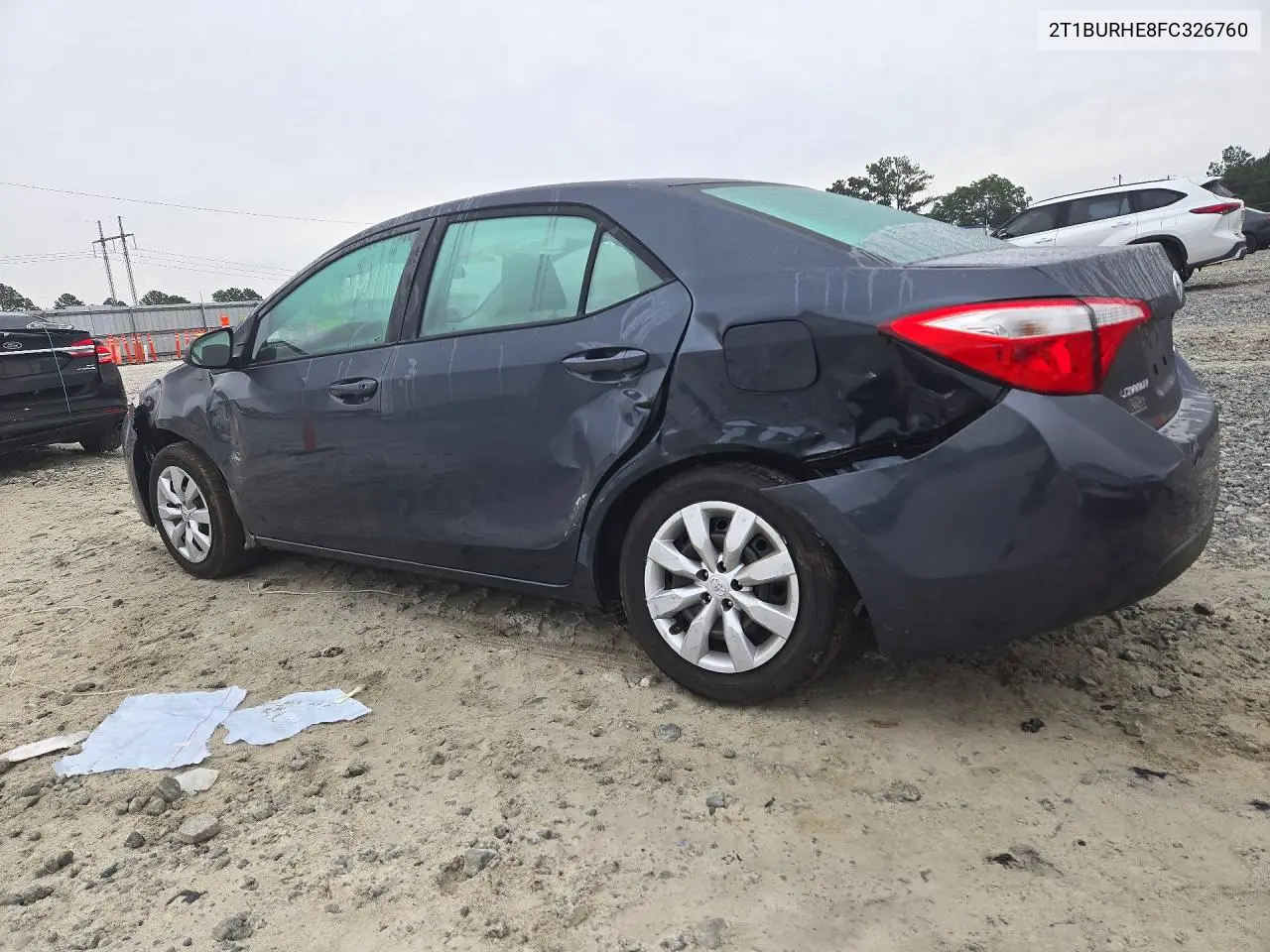 2015 TOYOTA COROLLA VIN 2T1BURHE8FC326760 — фото 2