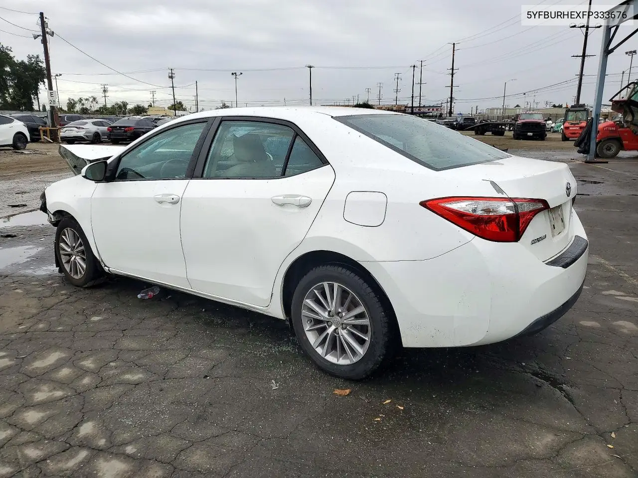 2015 TOYOTA COROLLA VIN 5YFBURHEXFP333676 — фото 2