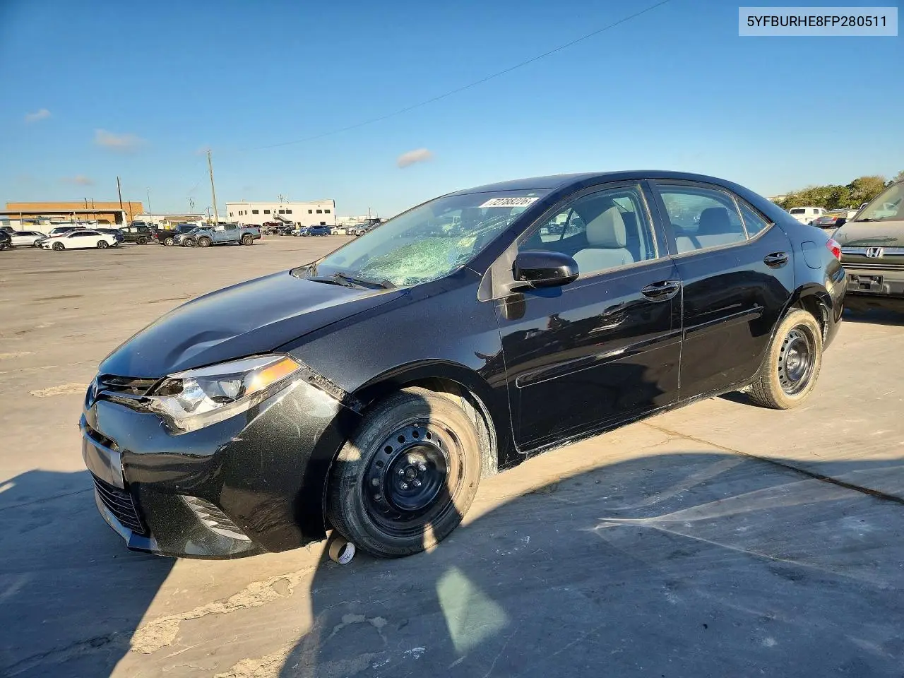 TOYOTA COROLLA 2015, VIN 5YFBURHE8FP280511