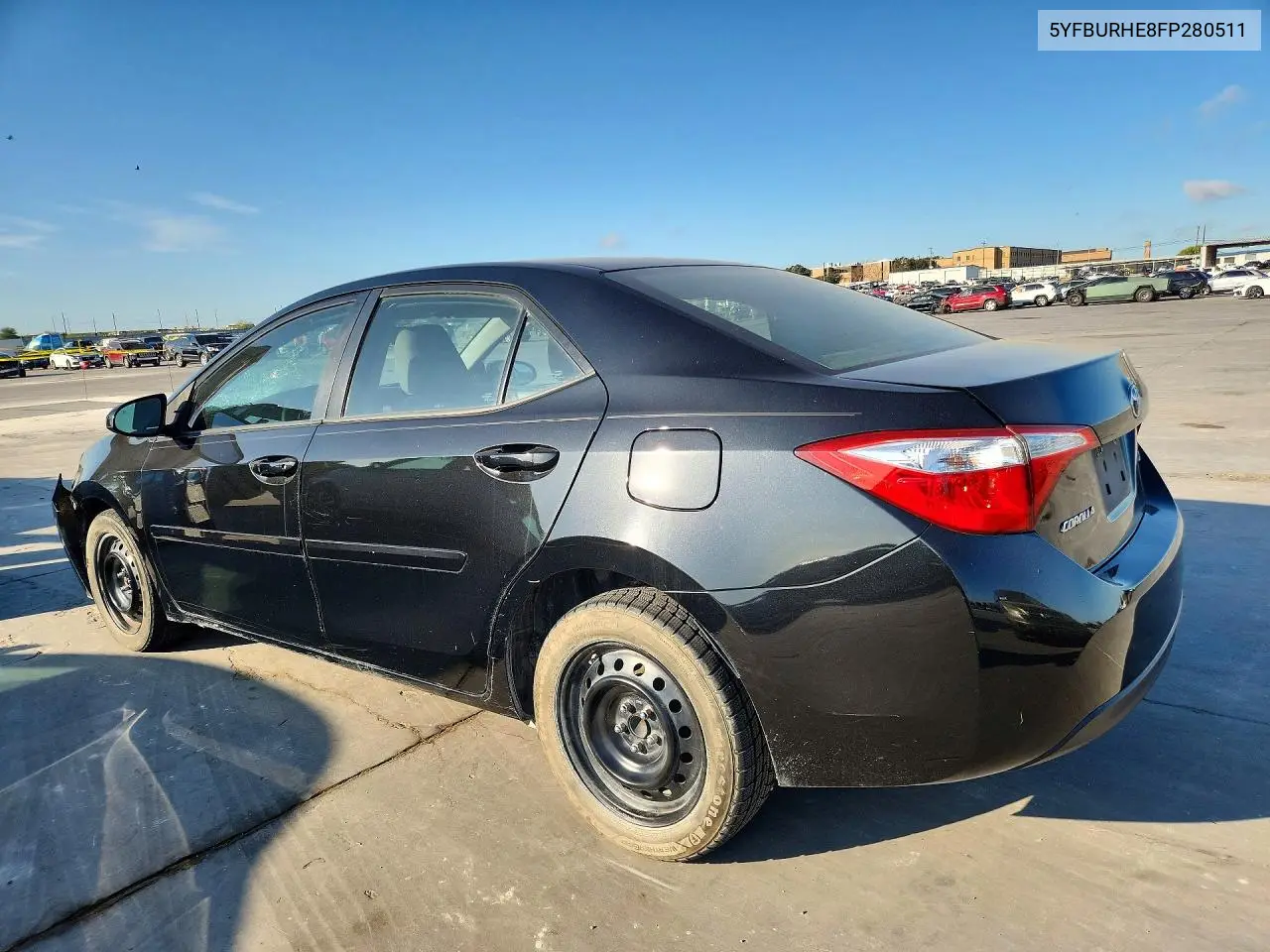 2015 TOYOTA COROLLA VIN 5YFBURHE8FP280511 — фото 2