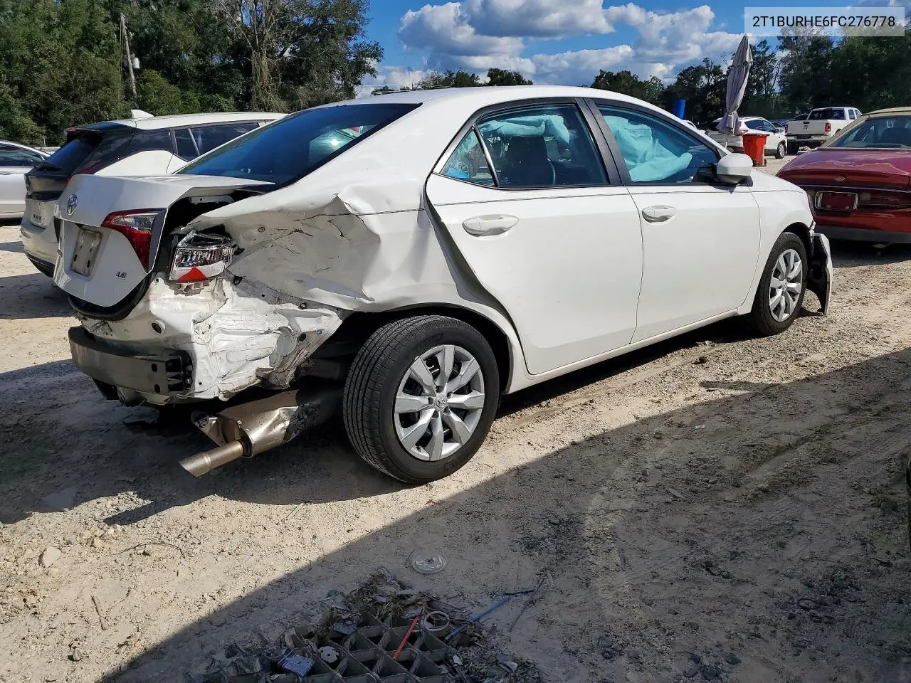 2015 TOYOTA COROLLA VIN 2T1BURHE6FC276778 — фото 3