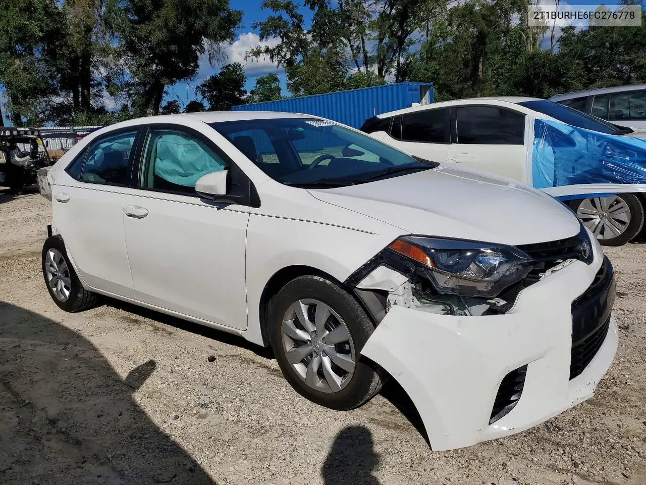 2015 TOYOTA COROLLA VIN 2T1BURHE6FC276778 — фото 4