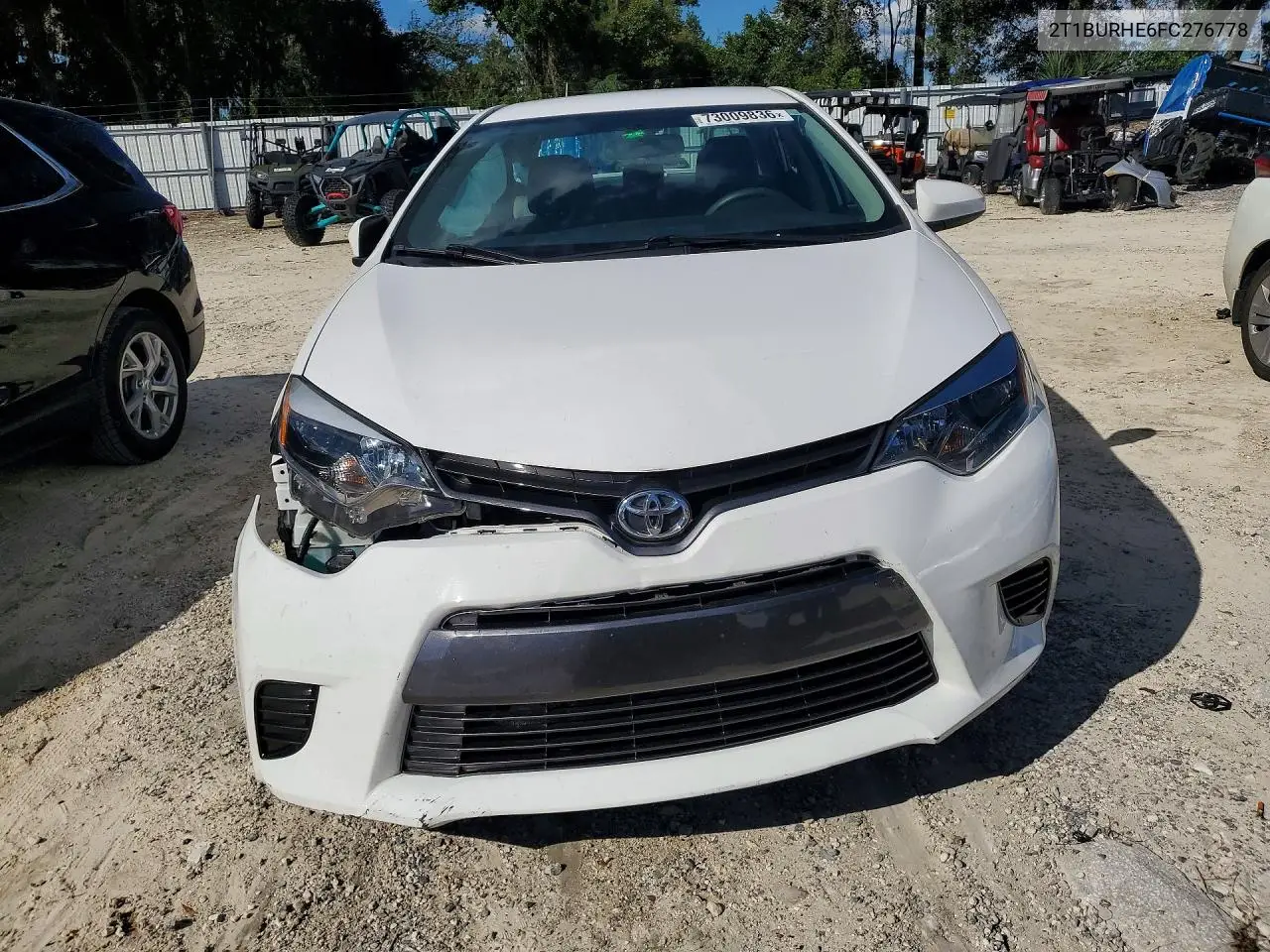 2015 TOYOTA COROLLA VIN 2T1BURHE6FC276778 — фото 5