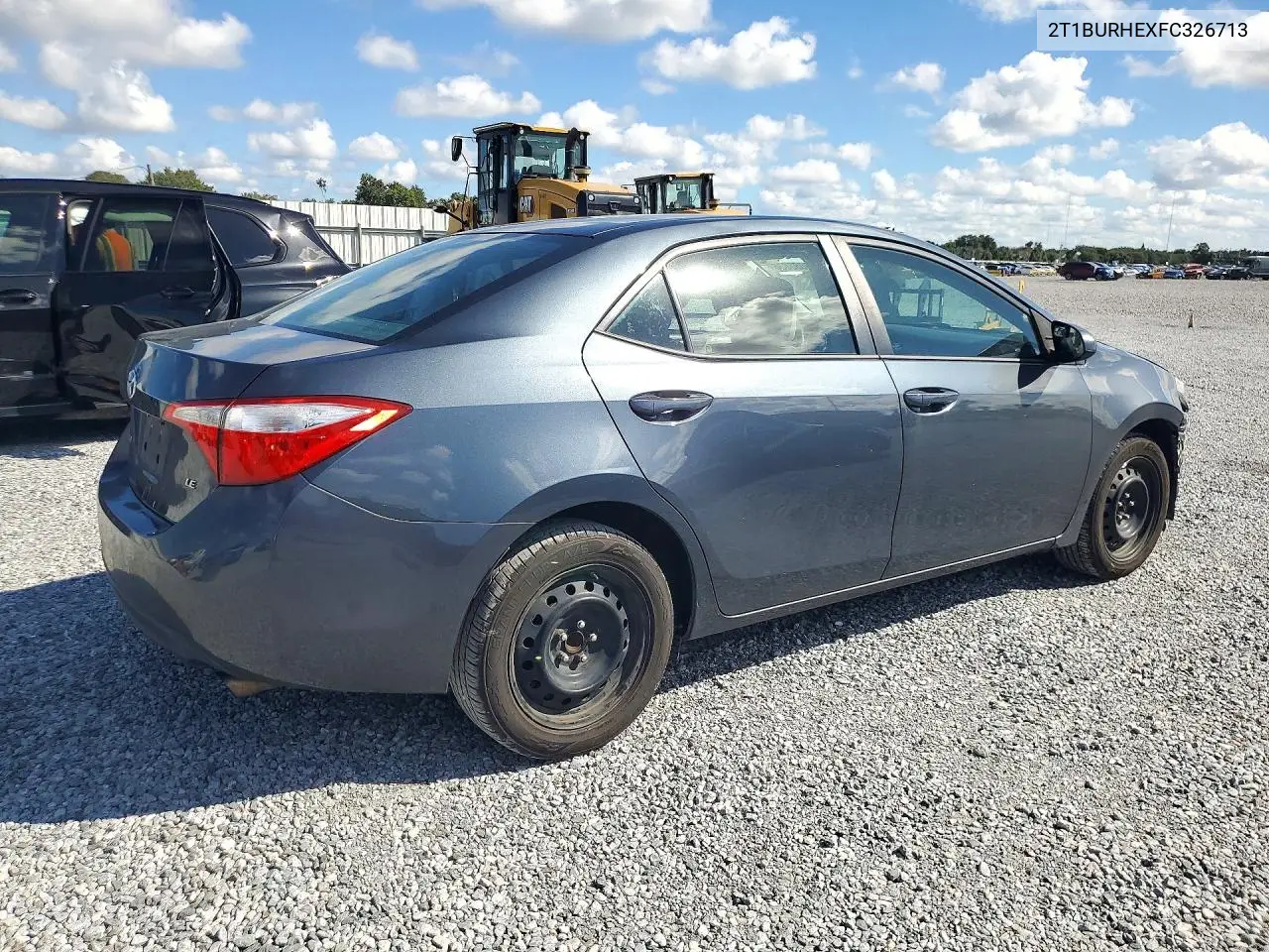 2015 TOYOTA COROLLA VIN 2T1BURHEXFC326713 — фото 3