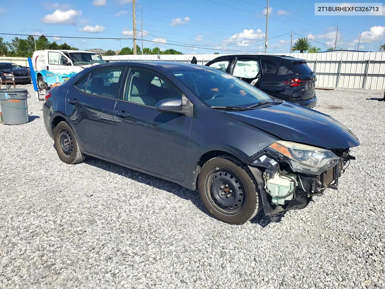 2015 TOYOTA COROLLA VIN 2T1BURHEXFC326713 — фото 4