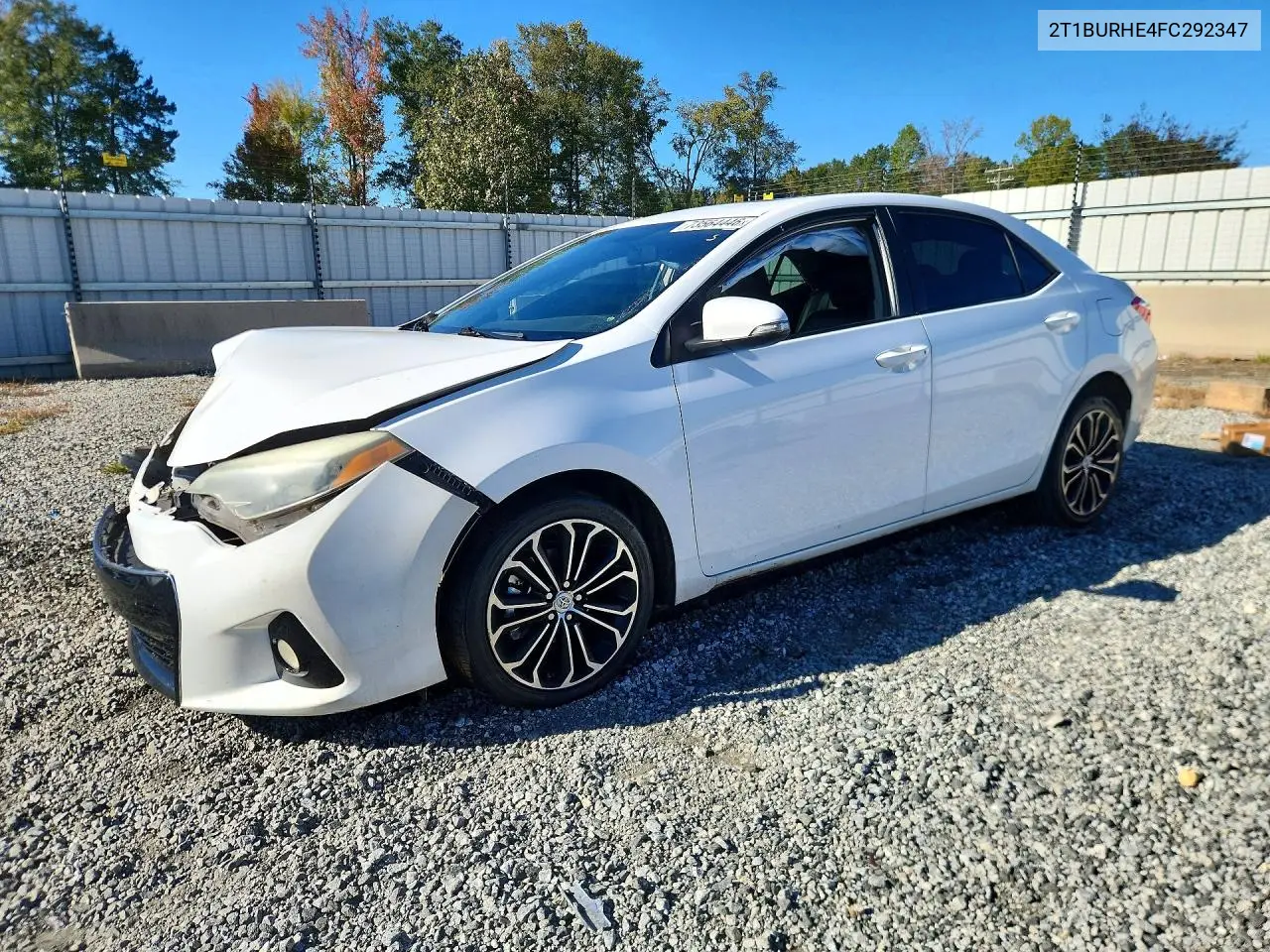 2015 TOYOTA COROLLA VIN 2T1BURHE4FC292347 — фото 2