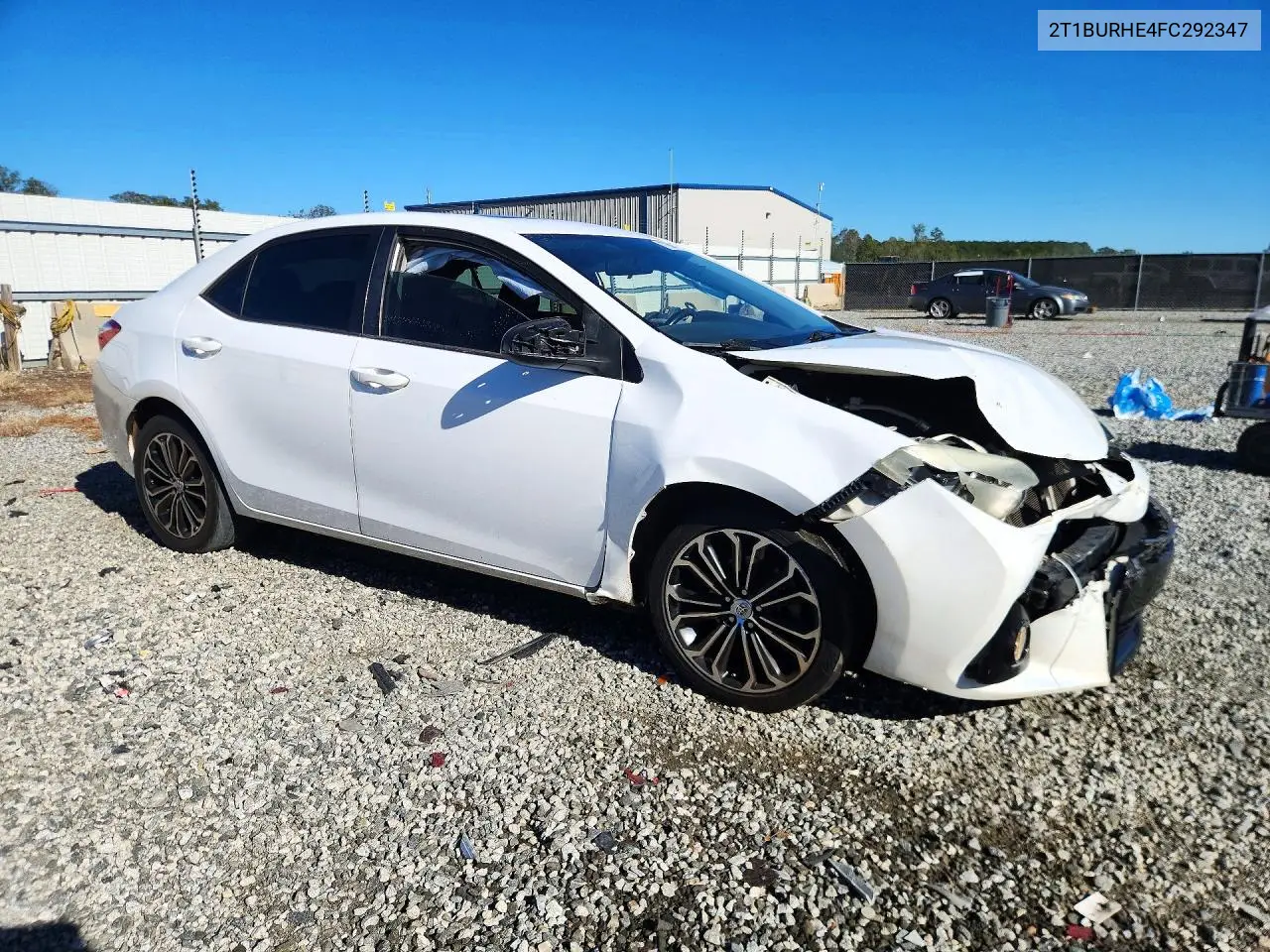 TOYOTA COROLLA 2015, VIN 2T1BURHE4FC292347
