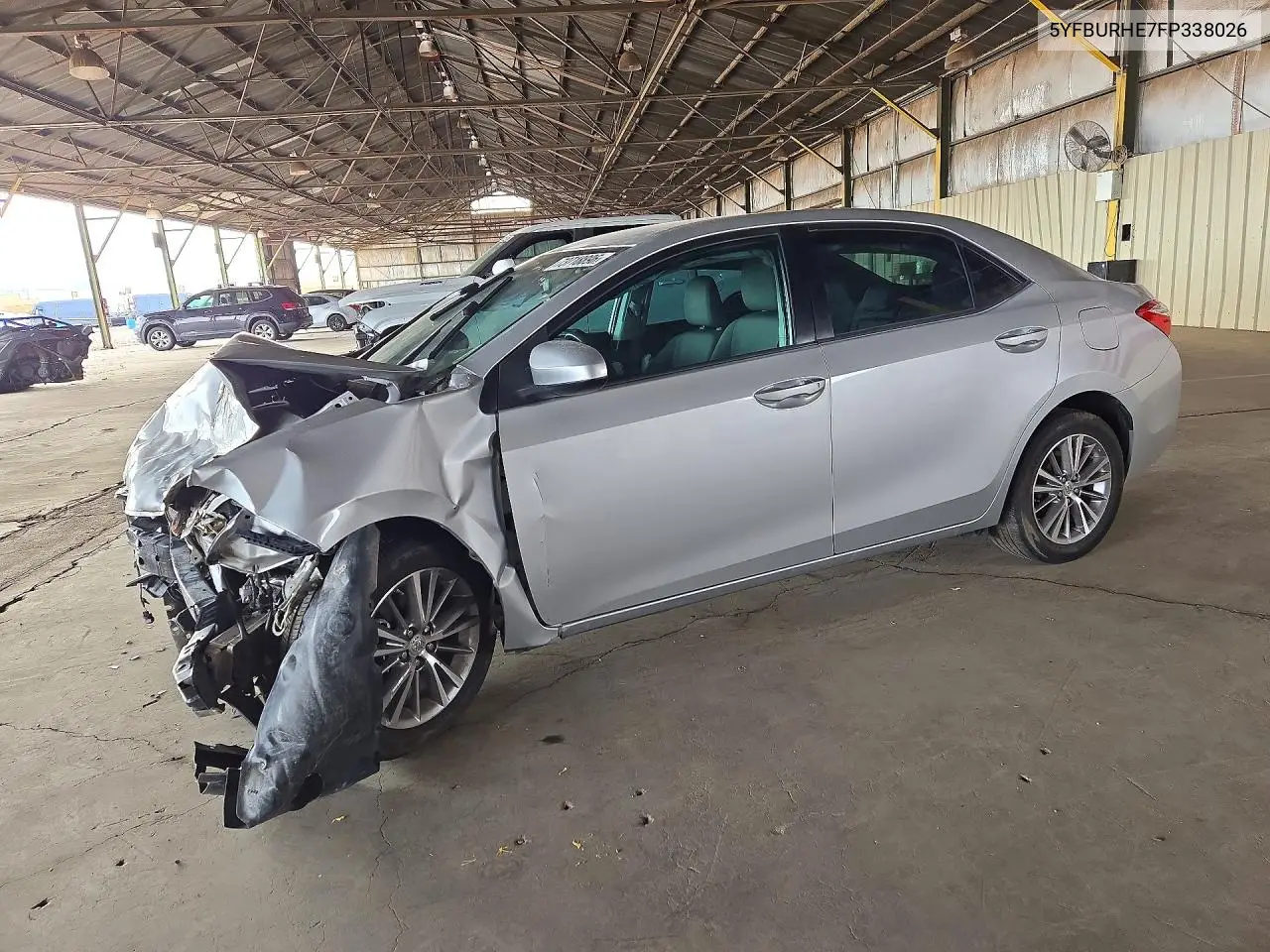 TOYOTA COROLLA 2015, VIN 5YFBURHE7FP338026