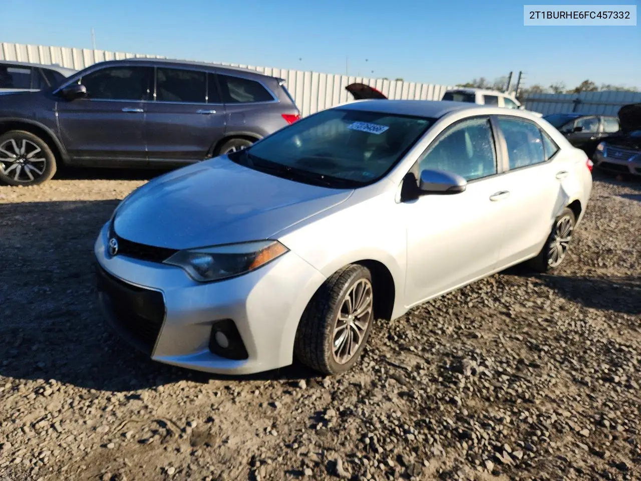 TOYOTA COROLLA 2015, VIN 2T1BURHE6FC457332