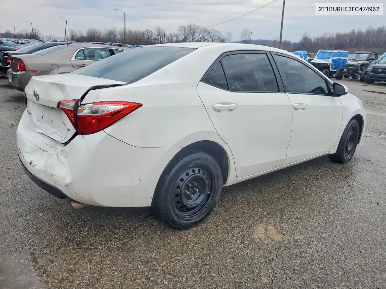 2015 TOYOTA COROLLA VIN 2T1BURHE3FC474962 — фото 3