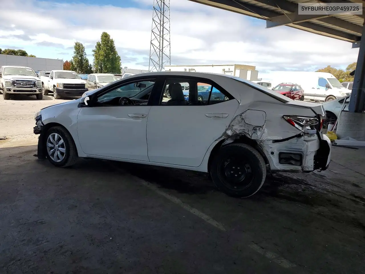 2016 TOYOTA COROLLA VIN 5YFBURHE0GP459725 — фото 2