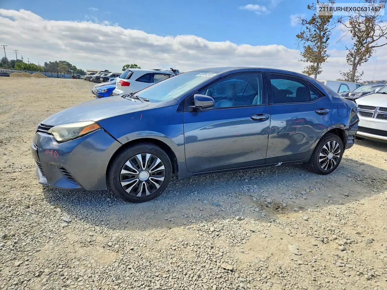 TOYOTA COROLLA 2016, VIN 2T1BURHEXGC631467