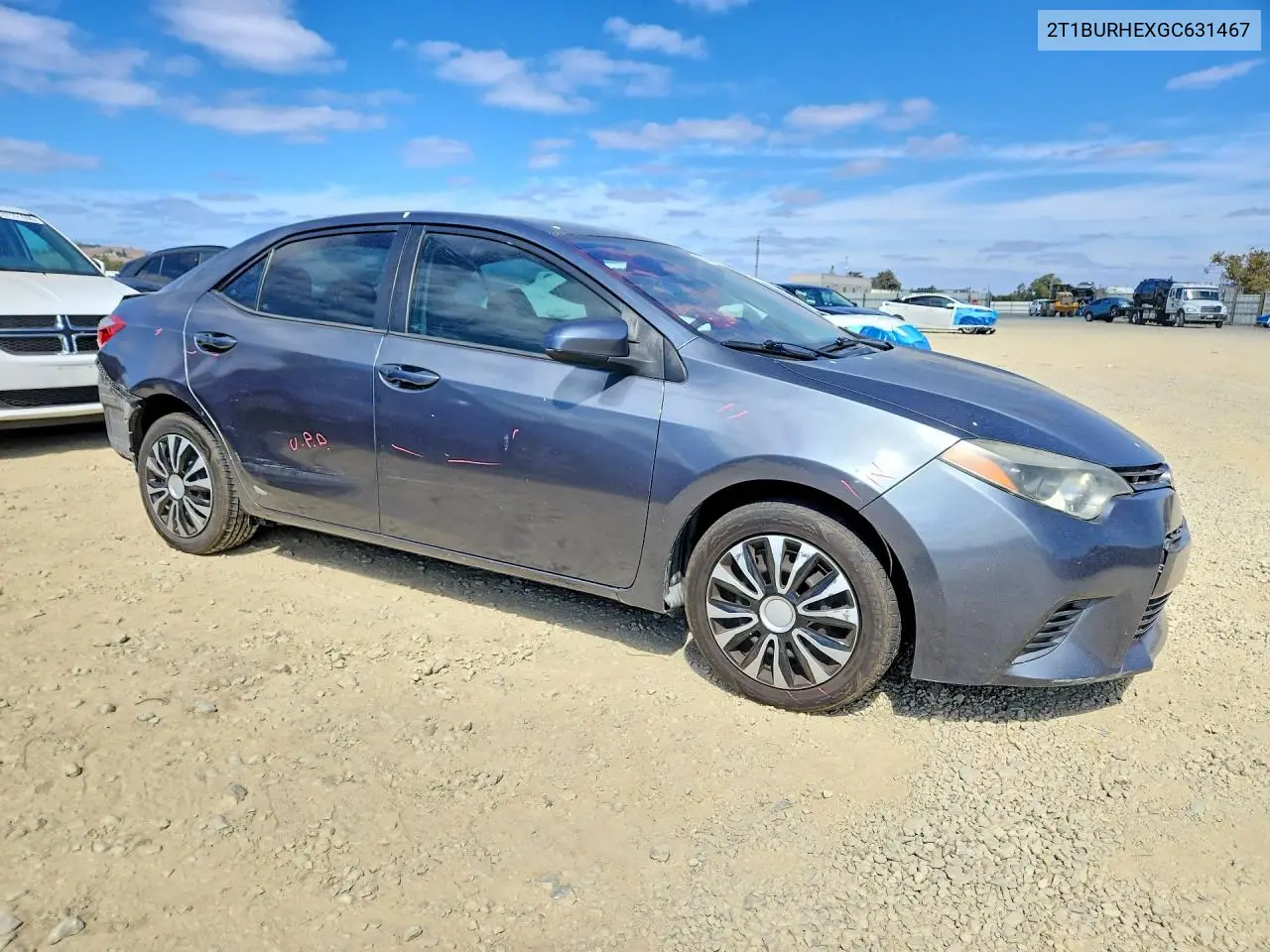 2016 TOYOTA COROLLA VIN 2T1BURHEXGC631467 — фото 4
