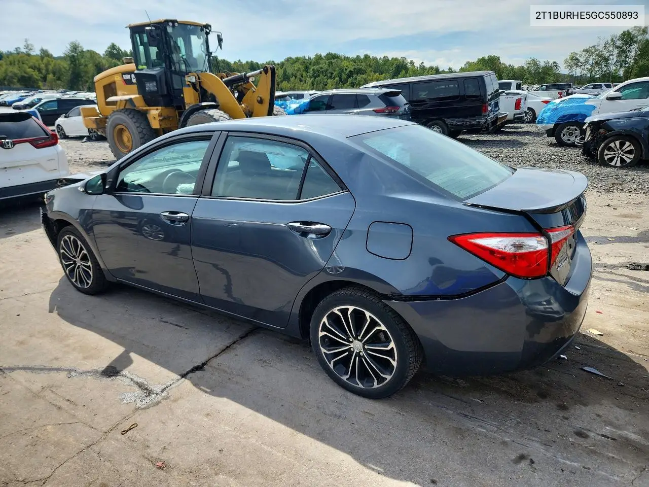 2016 TOYOTA COROLLA VIN 2T1BURHE5GC550893 — фото 2