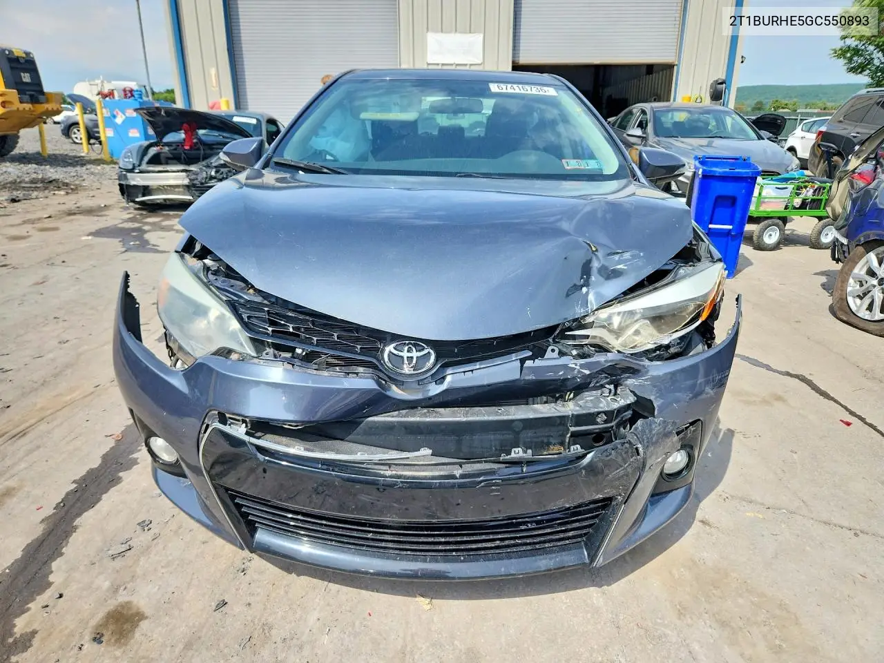 2016 TOYOTA COROLLA VIN 2T1BURHE5GC550893 — фото 5