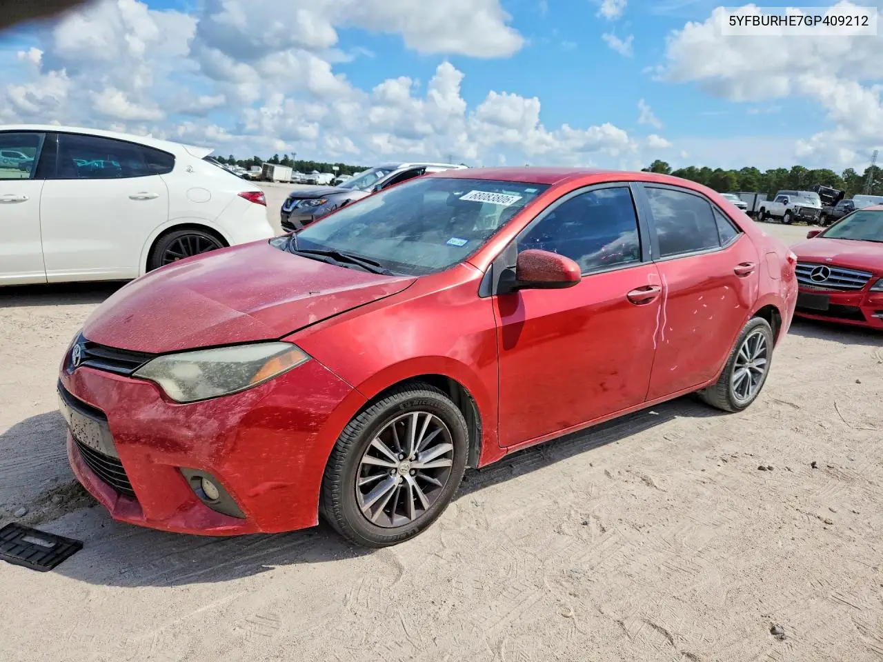 TOYOTA COROLLA 2016, VIN 5YFBURHE7GP409212