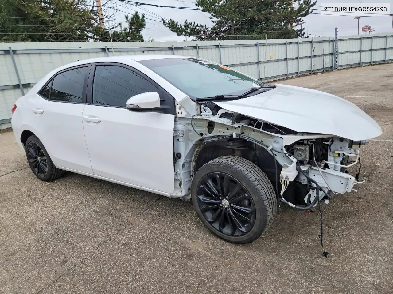 2016 TOYOTA COROLLA VIN 2T1BURHEXGC554793 — фото 4