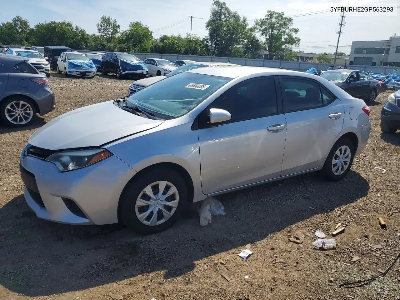 TOYOTA COROLLA 2016, VIN 5YFBURHE2GP563293