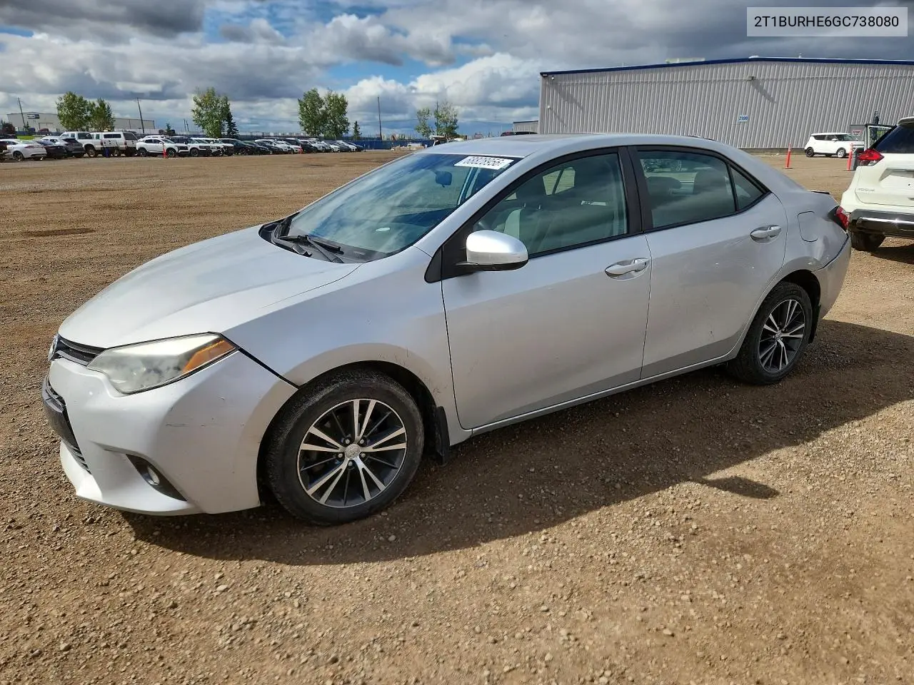 TOYOTA COROLLA 2016, VIN 2T1BURHE6GC738080
