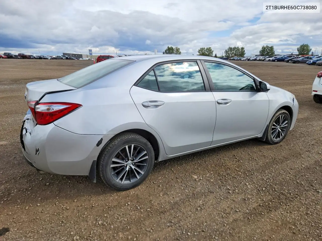 2016 TOYOTA COROLLA VIN 2T1BURHE6GC738080 — фото 3