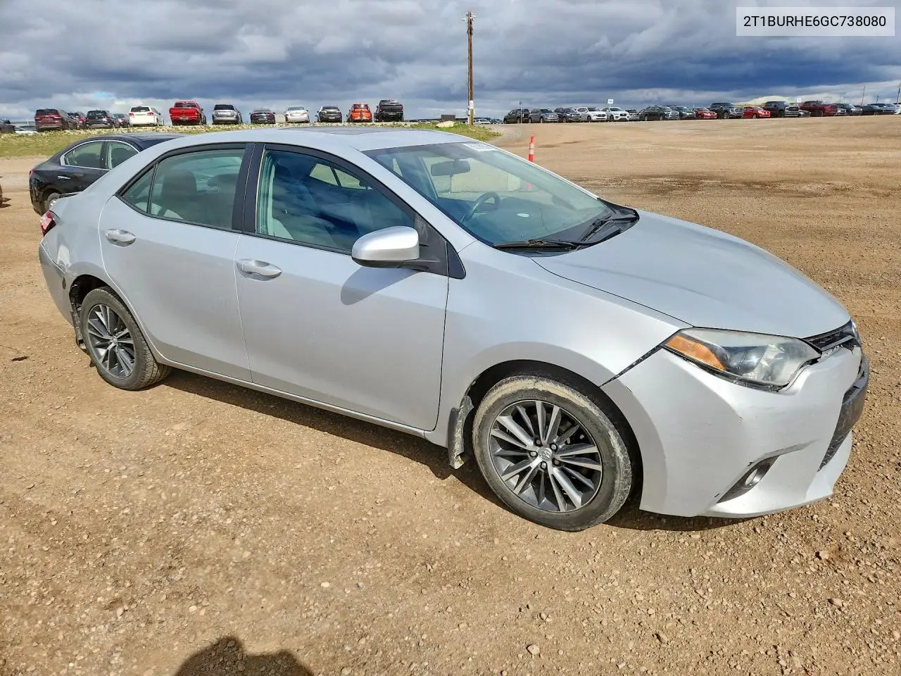 2016 TOYOTA COROLLA VIN 2T1BURHE6GC738080 — фото 4