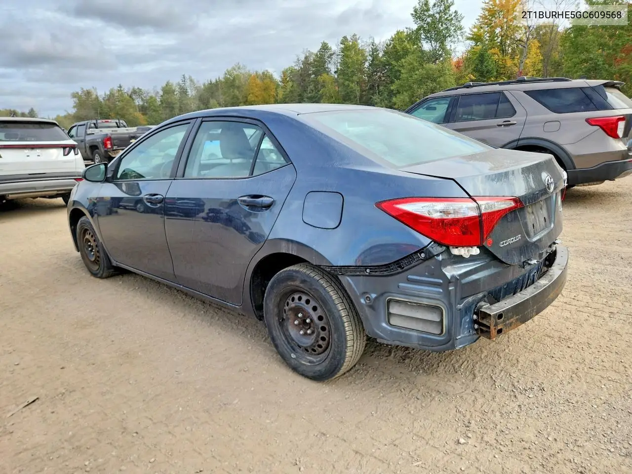 2016 TOYOTA COROLLA VIN 2T1BURHE5GC609568 — фото 2