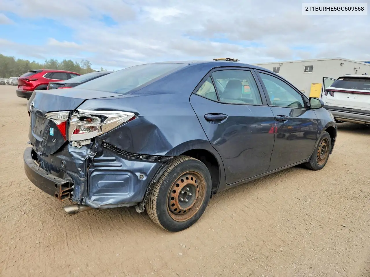 2016 TOYOTA COROLLA VIN 2T1BURHE5GC609568 — фото 3