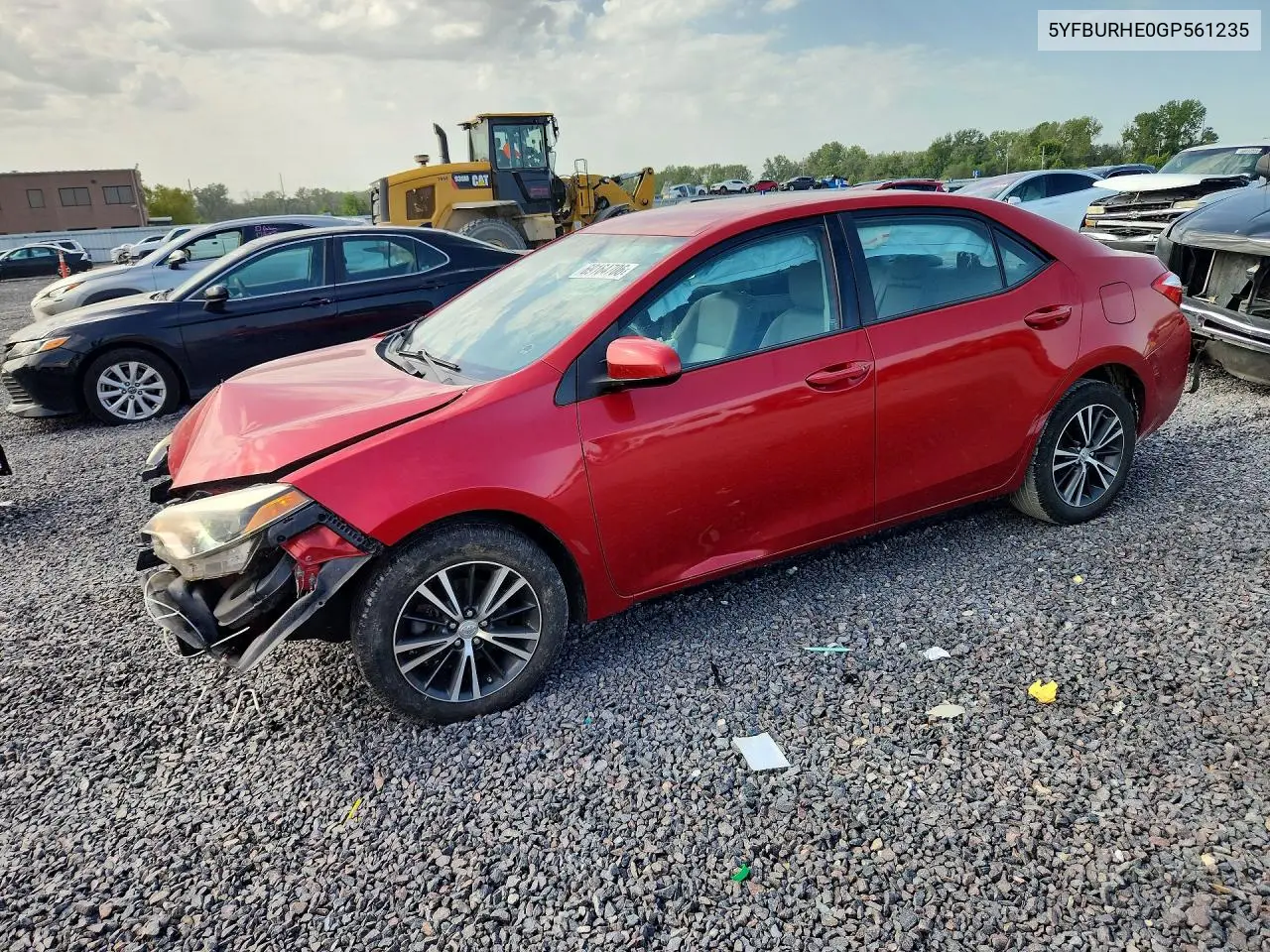 TOYOTA COROLLA 2016, VIN 5YFBURHE0GP561235