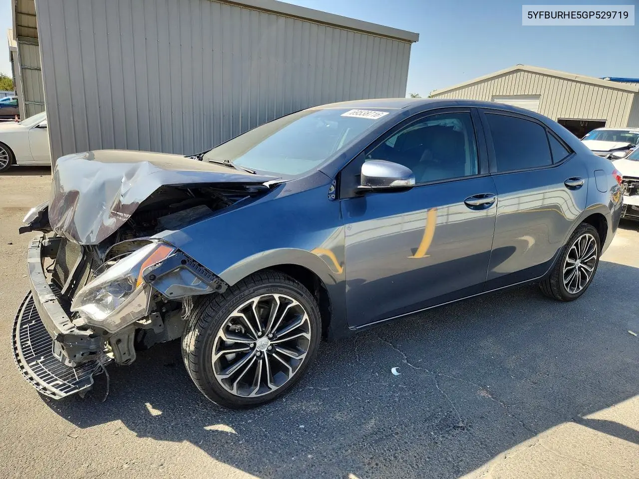 TOYOTA COROLLA 2016, VIN 5YFBURHE5GP529719