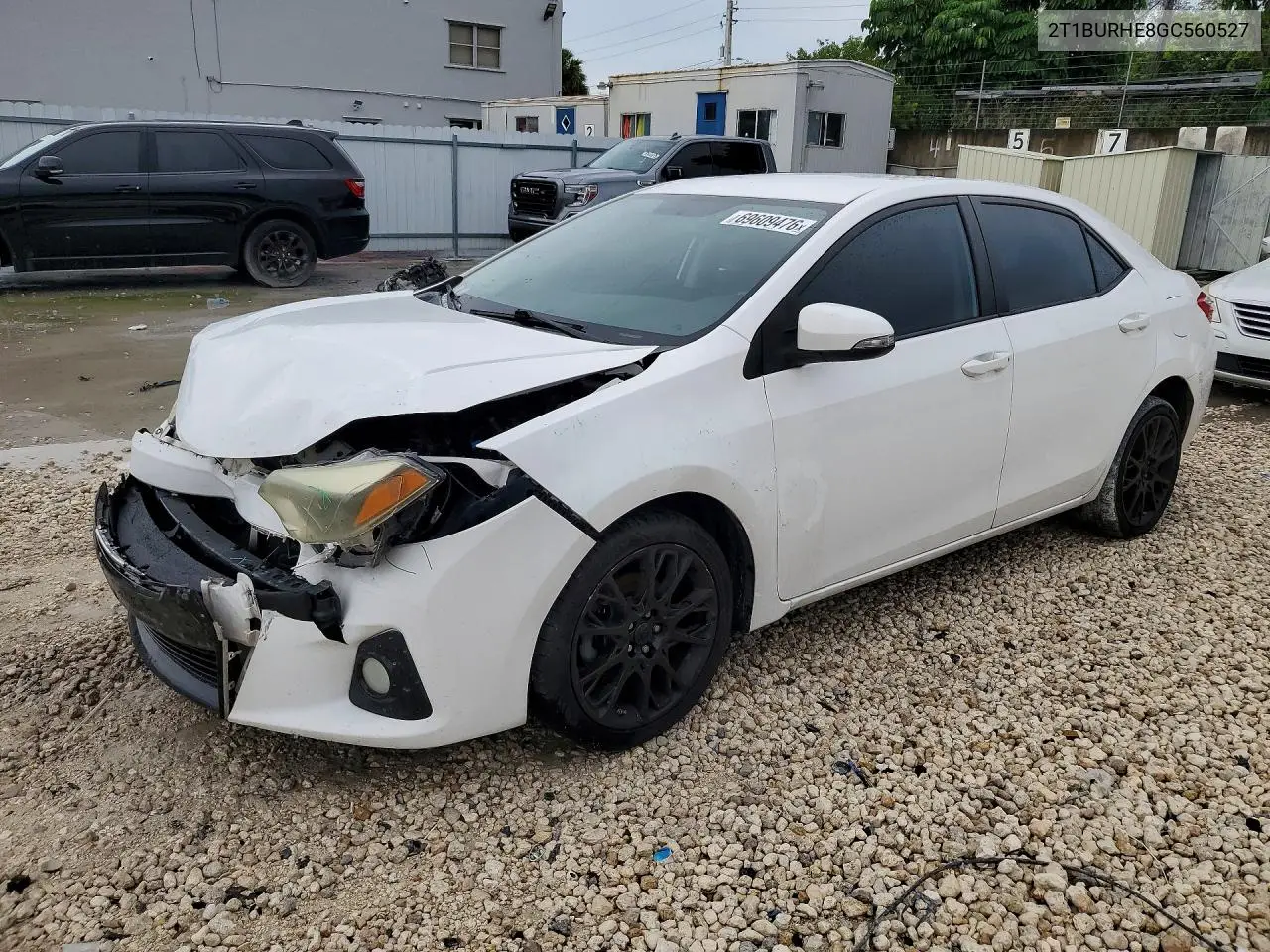 TOYOTA COROLLA 2016, VIN 2T1BURHE8GC560527
