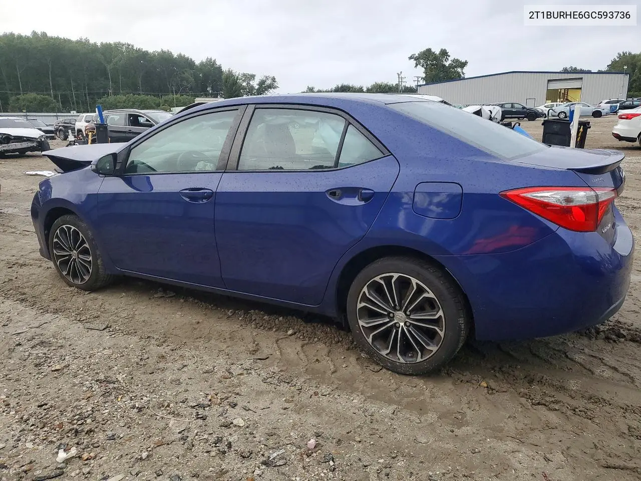 2016 TOYOTA COROLLA VIN 2T1BURHE6GC593736 — фото 2